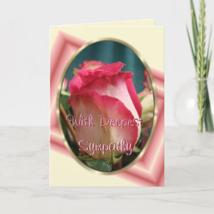 Coral BiColor Rose -customise any occasion Card