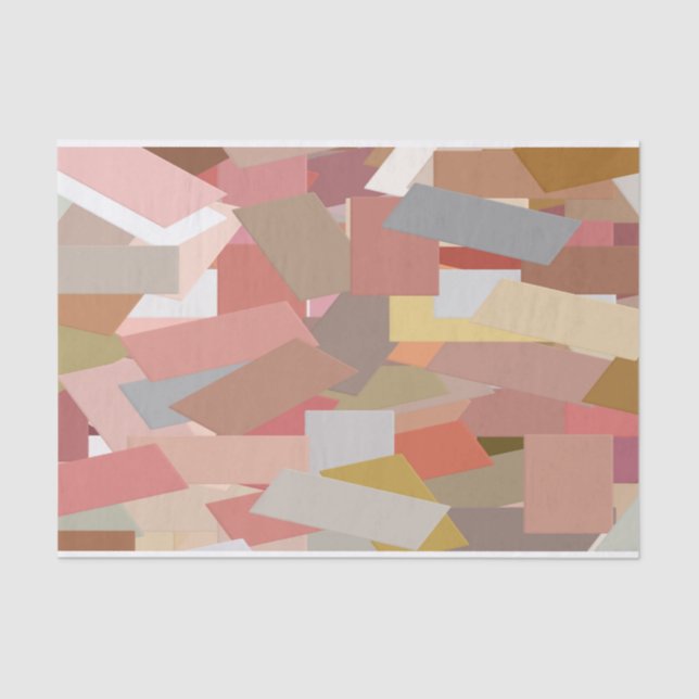 Coral Blocks 5050 tissue paper (Front)