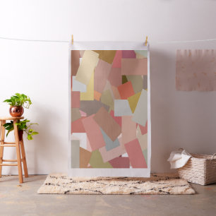 Coral Blocks Fabric