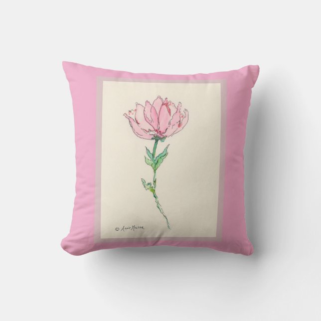 Coral Bloom Cushion (Front)