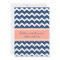 Coral Blue Chevron Rehearsal Dinner Party