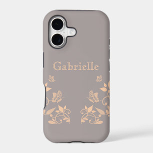 Coral Butterfly Floral BT iPhone 5 Case