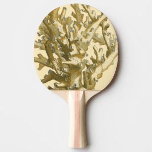 Coral by the Sea Ping Pong Paddle