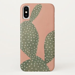 Coral Cacti iPhone X Case