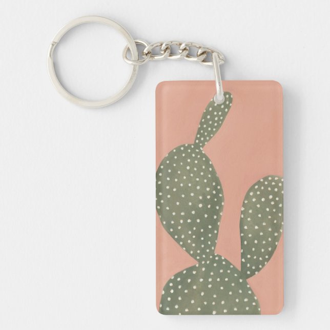 Coral Cacti Key Ring (Front)
