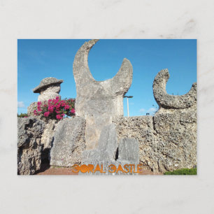 Coral Castle, Miami Postcard