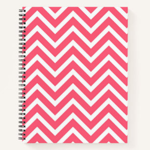 Coral Chevron Notebook