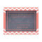 Coral Chevron RSVP Card