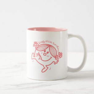 Coral Colored Little Miss Sunshine Two-Tone Coffee Mug