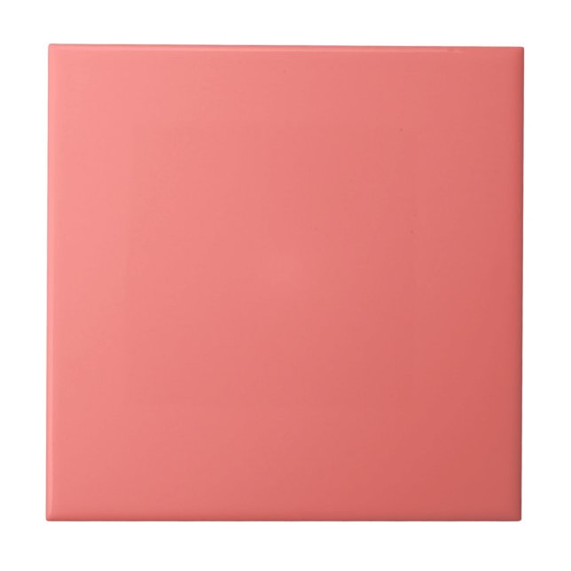 Coral coral ceramic tile (Front)