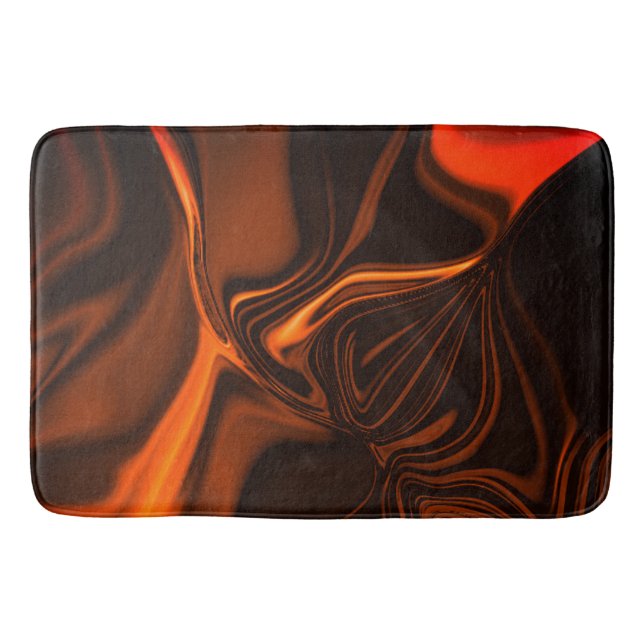 Coral curves or undulations, over dark background bath mat (Front)