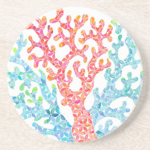 Coral Design Coaster