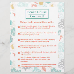 Coral Design Flyer - Things To Do Around....