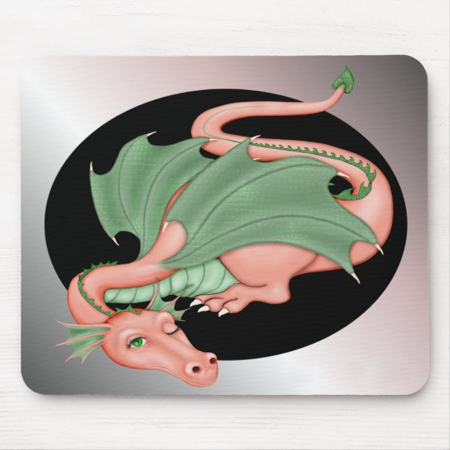 Coral Dragon Mouse Pad (Front)