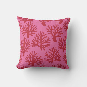 Coral Drift Red Pink Cushion
