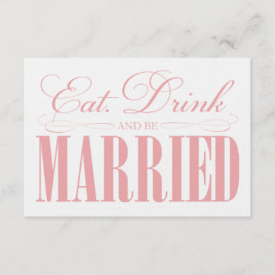 Coral Eat, Drink & Be Married   Enclosure