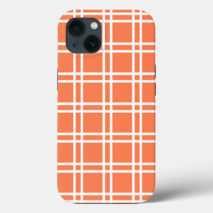 Coral Elegant Lattice at Emporiomoffa iPhone 13 Case