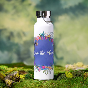 Coral Fish Save The Planet  Water Bottle