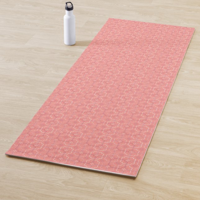 Coral Floral | Two Patterns Yoga Mat (In Situ)