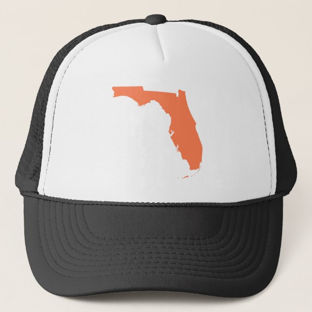 Coral Florida Trucker Hat (Front)