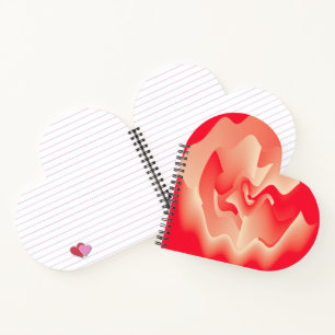 coral flower notebook