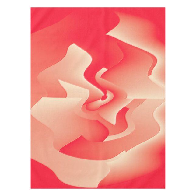 coral flower tablecloth (Front)