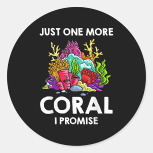 Coral Frag Reef Aquarium Fish Tank Aquarist Classic Round Sticker