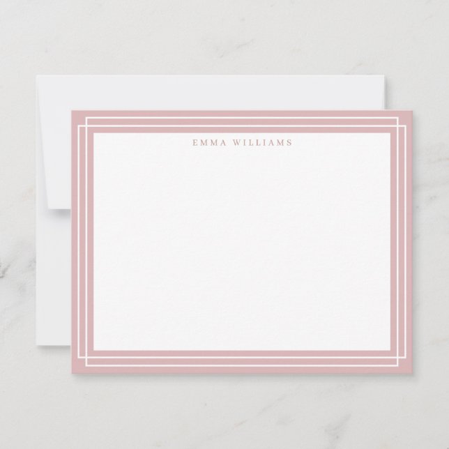 Coral Frame Note Card (Front)