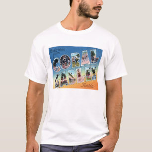 Coral Gables, FL Vintage Scenic Letters T-Shirt