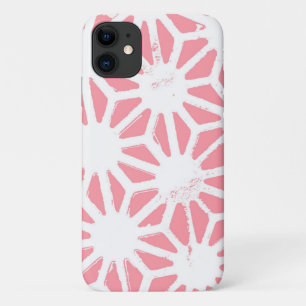 Coral geometric pattern iPhone 11 case