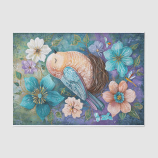 Coral Glimmer Tissue Paper