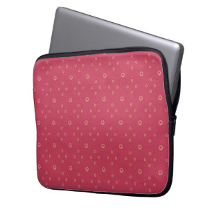 Coral   Golden Zinnia Sun Laptop Sleeve
