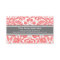 Coral Grey Damask Salon Appointment Cards