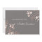 Coral Grey Floral Bridal Lunch Invitation Cards