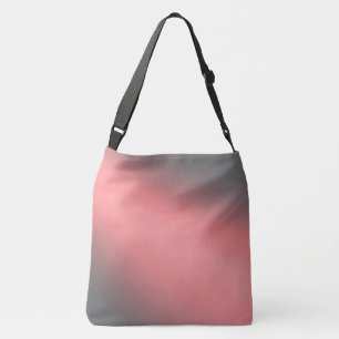 Coral & grey moonlight ombre effect crossbody bag