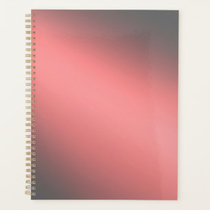 Coral & Grey moonlight ombre effect Planner