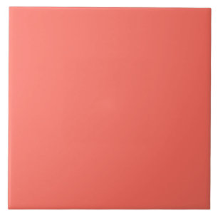 Coral hex code FF6F61 Ceramic Tile