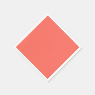 Coral hex code FF6F61 Napkin
