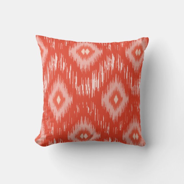 Coral  iKat lumbar Throw Pillow (Front)