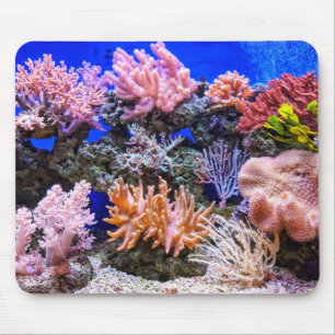 Coral in a Saltwater Aquarium Mouse Pad