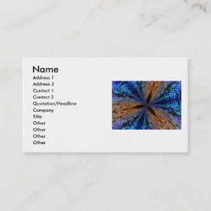 Coral Kaleidoscope Business Card