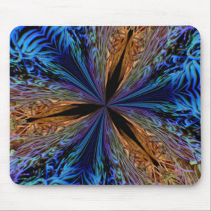 coral kaleidoscope mousepad. mouse pad