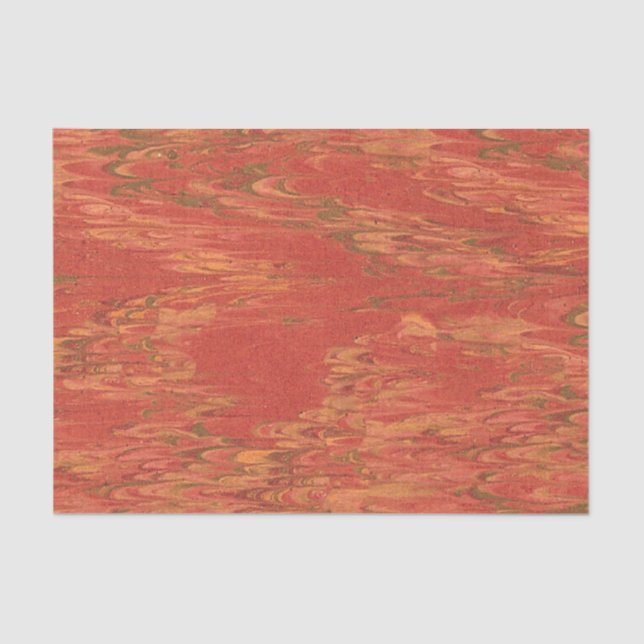 Coral Lava Tissue Paper (Front)