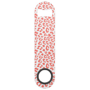 Coral Leopard Print