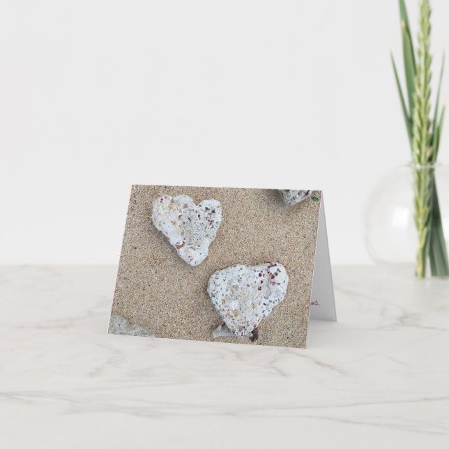 coral love notecard (Front)