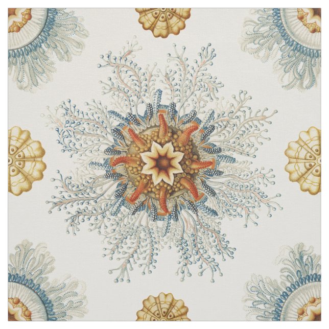 Coral Mandala Pattern Fabric (Swatch)