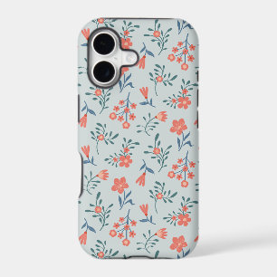 Coral Meadow Floral Pattern