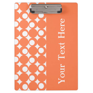 Coral Mod Ball Design with custom text Clipboard