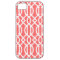 Coral Modern Trellis Pattern