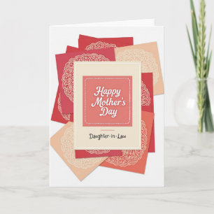 Coral Mothers Day Greeting Card